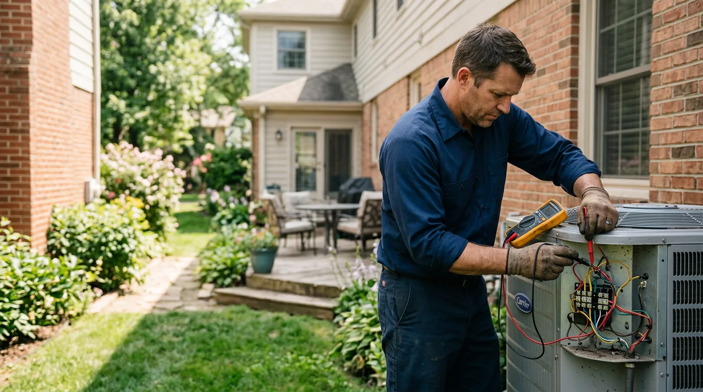 HVAC technician working near Franklin, NJ